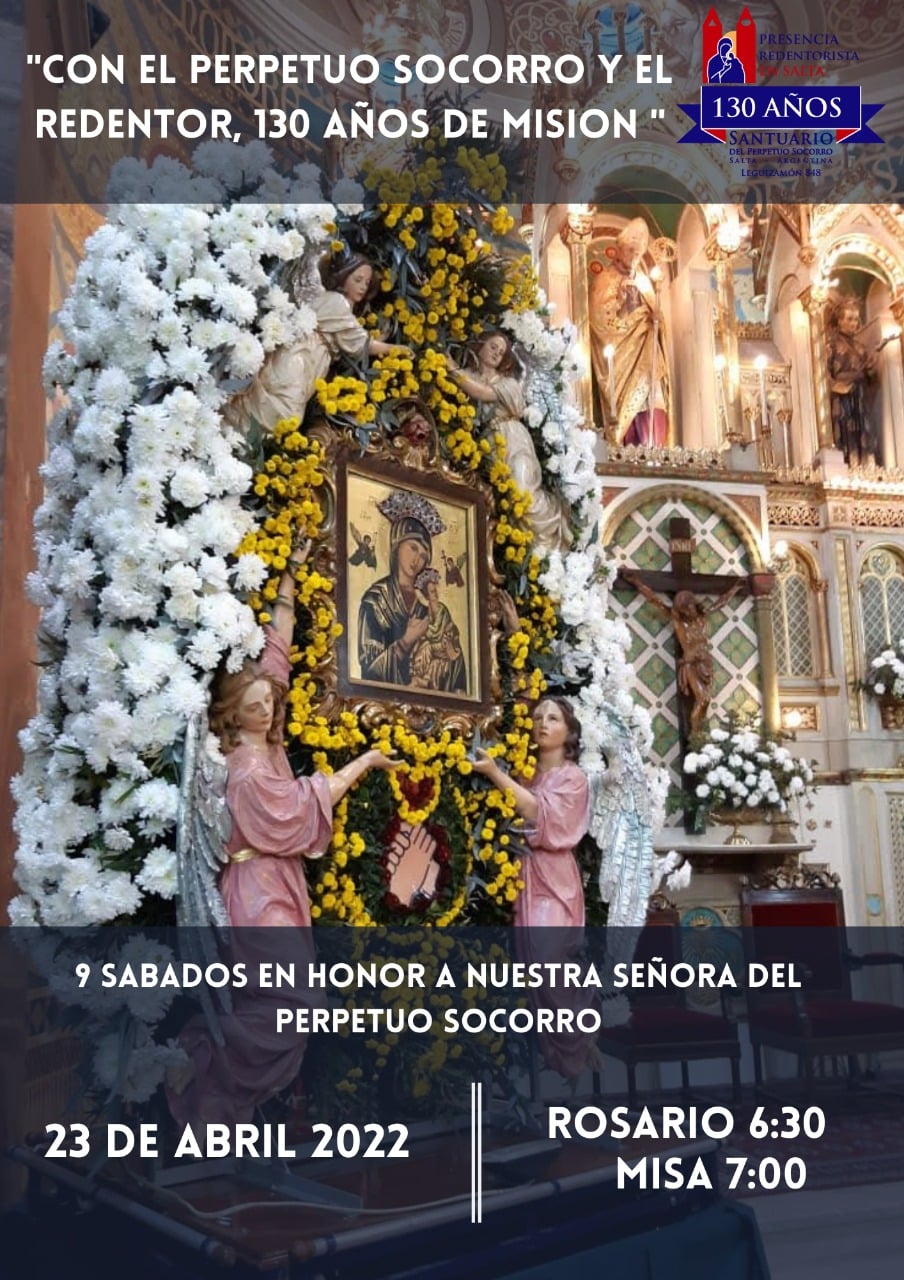 9 sábados en preparación a la FIESTA DEL PERPETUO SOCORRO – Arzobispado de  Salta